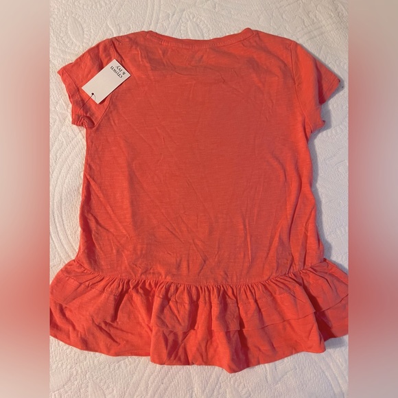 CROWN & IVY, girl’s small, ruffled knit top, NWT - Picture 2 of 3